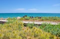 Breakwater and Coastal Dune: Fremantle, Western Australia