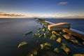 Breakwater, the entrance to the marina, Gdansk Gorki Zachodnie, Poland