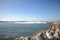 Breakwater at Glagah Beach