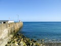 Breakwater Laxey Isle of Man Royalty Free Stock Photo