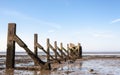 essex Uk Southend low tide at old garrison pier Royalty Free Stock Photo
