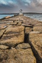 The Breakwater at Rockland Harbor