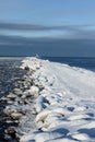 Breakwater at sea bay