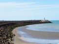 breakwater in the sea Royalty Free Stock Photo