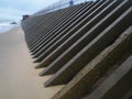 The breakwater stretching into the future on sea