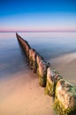 Breakwater Sunset Royalty Free Stock Photo