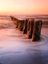 The breakwaters Royalty Free Stock Photo