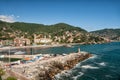 Bay in Recco, Italy Royalty Free Stock Photo