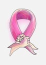 Breast cancer awareness concept illustration EPS10 Royalty Free Stock Photo