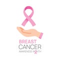 Breast cancer awareness month. concept is observed every october month. Vector illustration.design for poster, banner