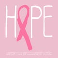 Breast cancer awareness month - conceptual poster