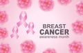 Breast cancer awareness month  desihn Royalty Free Stock Photo
