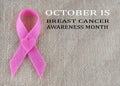 Breast Cancer Awareness month Royalty Free Stock Photo