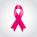 Breast cancer awareness pink ribbon Royalty Free Stock Photo