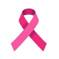Breast Cancer Awareness Ribbon Background. Vector illustration Royalty Free Stock Photo