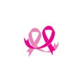 breast cancer awareness,ribbon logo template-