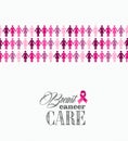 Breast cancer awareness ribbon women figures vecto