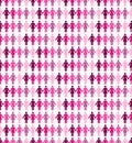 Breast cancer awareness ribbon women seamless pattern. Royalty Free Stock Photo