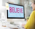 Breast Cancer Believe Hope Woman Illness Concept