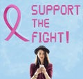 Breast Cancer Believe Hope Woman Illness Concept