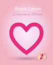 Breast Cancer card Royalty Free Stock Photo