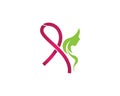 Breast cancer care logo vector template