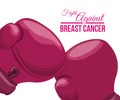 Breast cancer design, illustration.
