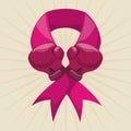 Breast cancer design, illustration.