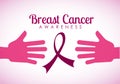 Breast cancer design Royalty Free Stock Photo