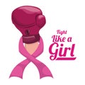 Breast cancer design, vector illustration. Royalty Free Stock Photo