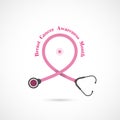 Breast Cancer October Awareness Month Campaign Background.Women