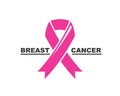 breast cancer ribbon vector illustration design