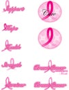 Breast cancer ribbons