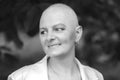 Breast cancer survivor with positive attitude