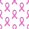 Breast canser awareness ribbon Royalty Free Stock Photo