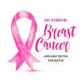 Breast canser banner Royalty Free Stock Photo