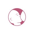 Breast feeding vector sign