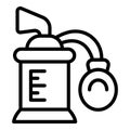 Breast milk pump icon outline vector. Baby care