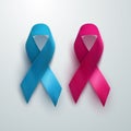 Breast And Prostate Cancer Awareness Sign Royalty Free Stock Photo