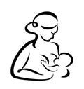 Breastfeeding woman