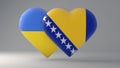 State symbol of Ukraine and Bosnia and Herzegovina