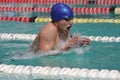 Breaststroke male swimmer Royalty Free Stock Photo