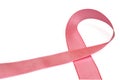 Breat Cancer Ribbon on White Royalty Free Stock Photo