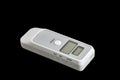 Breath alcohol tester on black background Royalty Free Stock Photo