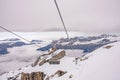 Breath taking view of snow clapped mountains, Jungfrau Royalty Free Stock Photo