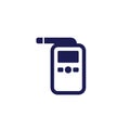 breathalyzer, alcohol test icon, vector