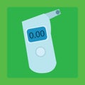 Breathalyzer medical device for measuring the Royalty Free Stock Photo