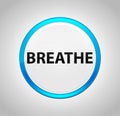 Breathe Round Blue Push Button