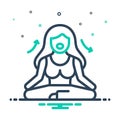 Mix icon for Breathing, respiration and meditation