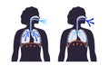 Breathing process poster